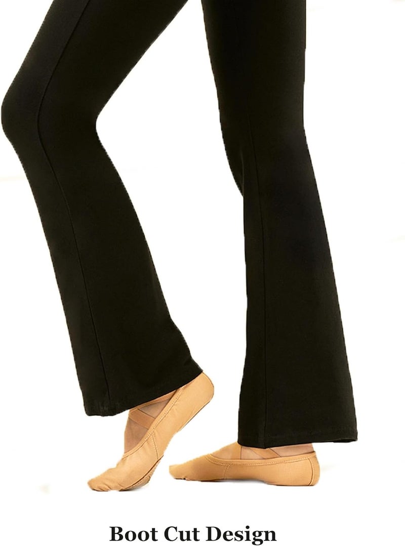 Daydance Black Bootcut Jazz Dance Pants for Women, Comfy Sweatpants for Workout, Exercise, Yoga - Image 5